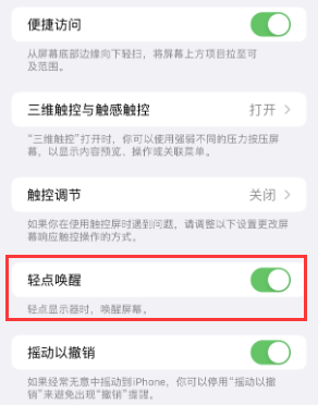 东阁镇苹果授权维修站分享iPhone轻点无法唤醒怎么办