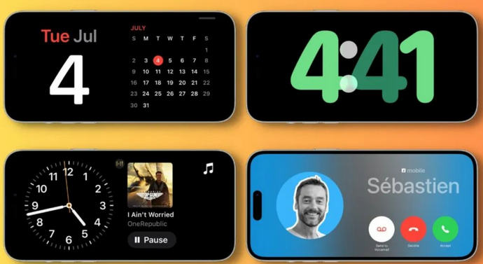 东阁镇苹果手机维修分享iOS17横屏充电待机显示有什么好处 