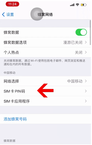 东阁镇苹果14维修网分享如何给iPhone14的SIM卡设置密码 