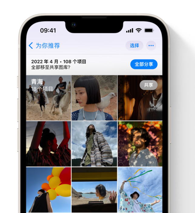 东阁镇苹果维修网点分享在 iPhone 上使用共享图库 
