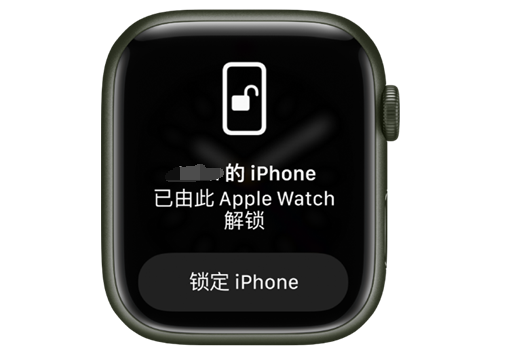 东阁镇苹果手机维修分享用 AppleWatch 解锁配备面容 ID 的 iPhone方法 