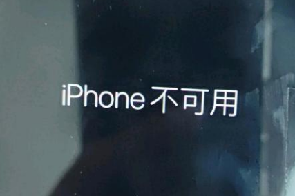 东阁镇苹果服务网点分享锁屏界面显示“iPhone 不可用”如何解决 