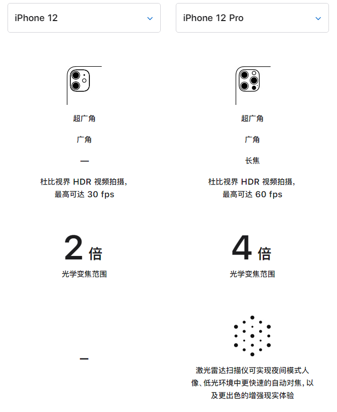 东阁镇苹果手机维修分享苹果 iPhone 12 与 iPhone 12 Pro 选哪款 